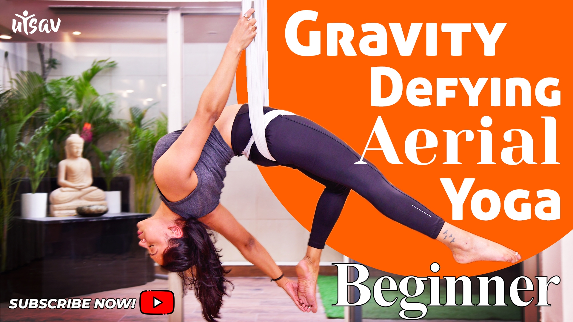 Aerial Yoga For Beginners | 10 Beginner Aerial Yoga Poses To Do At Home