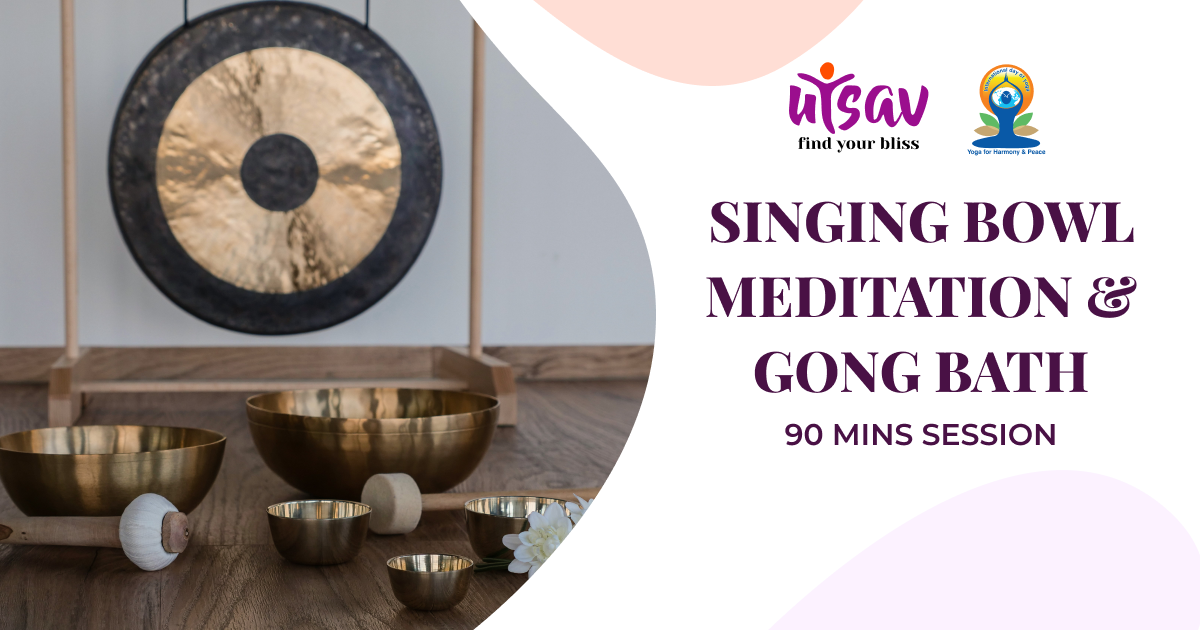 Singing bowl meditation and gong bath